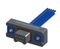 NMSP-213-009-161-JCAA - Splashproof Nano-miniature D-shaped I/O connector, 2 rows with 9 contacts, and turning jackscrew attachment hardware. (Plug)