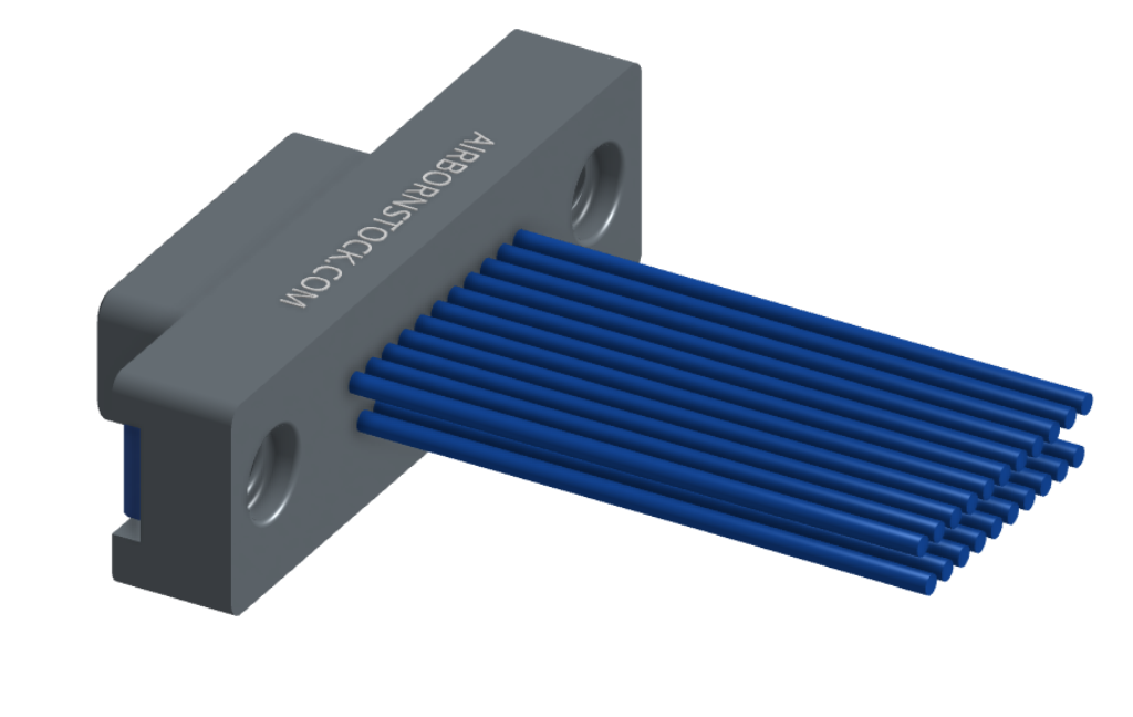 NMSP-213-021-161-JCAA - Splashproof Nano-miniature D-shaped I/O connector, 2 rows with 21 contacts, and turning jackscrew attachment hardware. (Plug)