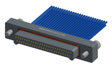 NMSP-214-051-161-JCAA - Splashproof Nano-miniature D-shaped I/O connector, 2 rows with 51 contacts, and turning jackscrew attachment hardware. (Plug)