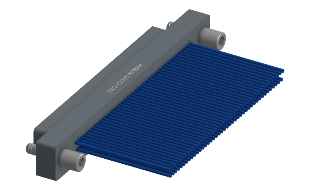 NMSP-215-085-161-JCAA - Splashproof Nano-miniature D-shaped I/O connector, 2 rows with 85 contacts, and turning jackscrew attachment hardware. (Plug)