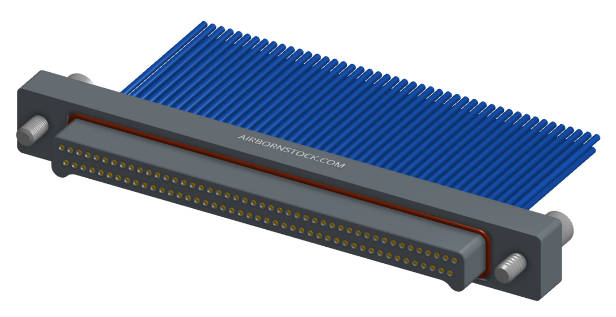 NMSP-215-091-161-JCAA - Splashproof Nano-miniature D-shaped I/O connector, 2 rows with 91 contacts, and turning jackscrew attachment hardware. (Plug)