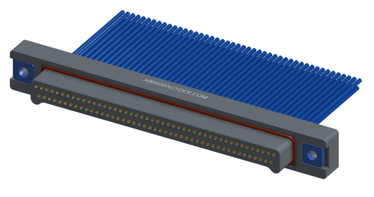 NMSP-215-091-161-THAA - Splashproof Nano-miniature D-shaped I/O connector, 2 rows with 91 contacts, and threaded holes for attachment hardware. (Plug)