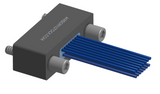 NMSP-225-015-261-JCAA - Splashproof Nano-miniature D-shaped I/O connector, 2 rows with 15 contacts, and turning jackscrew attachment hardware. (Receptacle)