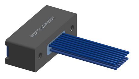 NMSP-225-015-261-THAA - Splashproof Nano-miniature D-shaped I/O connector, 2 rows with 15 contacts, and threaded holes for attachment hardware. (Receptacle)