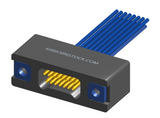 NMSP-225-015-261-THAA - Splashproof Nano-miniature D-shaped I/O connector, 2 rows with 15 contacts, and threaded holes for attachment hardware. (Receptacle)