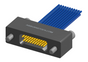 NMSP-223-021-261-JCAA - Splashproof Nano-miniature D-shaped I/O connector, 2 rows with 21 contacts, and turning jackscrew attachment hardware. (Receptacle)