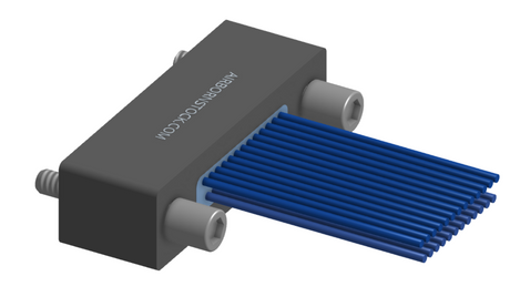 NMSP-225-025-261-JCAA - Splashproof Nano-miniature D-shaped I/O connector, 2 rows with 25 contacts, and turning jackscrew attachment hardware. (Receptacle)