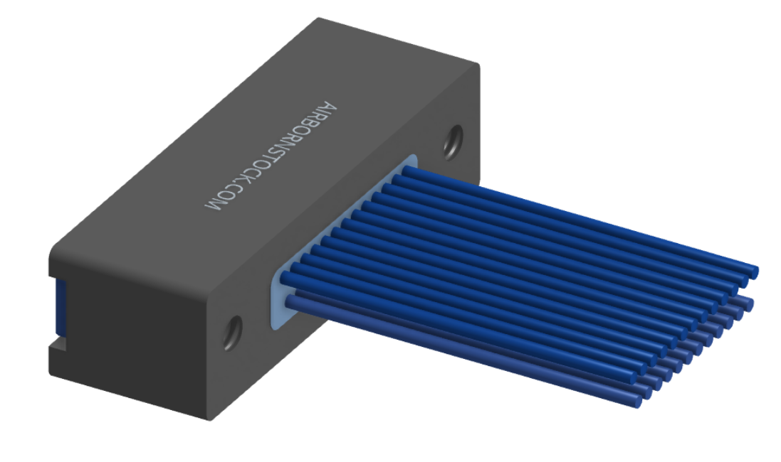NMSP-225-025-261-THAA - Splashproof Nano-miniature D-shaped I/O connector, 2 rows with 25 contacts, and threaded holes for attachment hardware. (Receptacle)