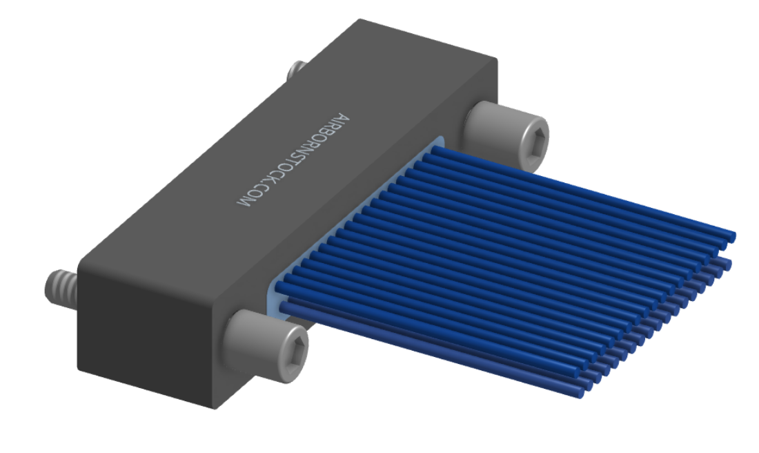 NMSP-225-037-261-JCAA - Splashproof Nano-miniature D-shaped I/O connector, 2 rows with 37 contacts, and turning jackscrew attachment hardware. (Receptacle)