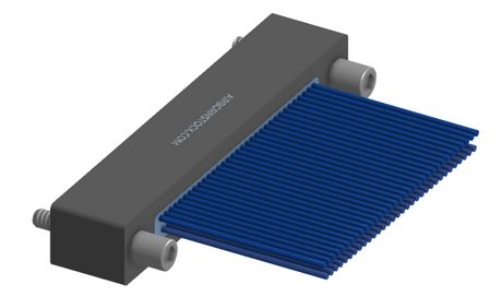 NMSP-225-065-261-JCAA - Splashproof Nano-miniature D-shaped I/O connector, 2 rows with 65 contacts, and turning jackscrew attachment hardware. (Receptacle)