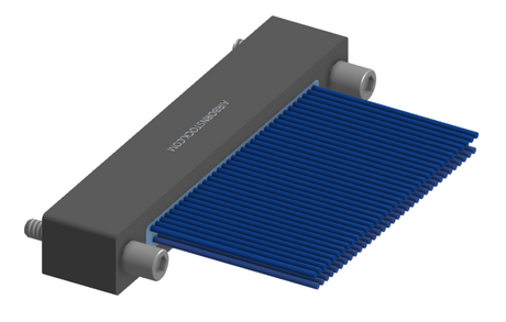 NMSP-225-069-261-JCAA - Splashproof Nano-miniature D-shaped I/O connector, 2 rows with 69 contacts, and turning jackscrew attachment hardware. (Receptacle)
