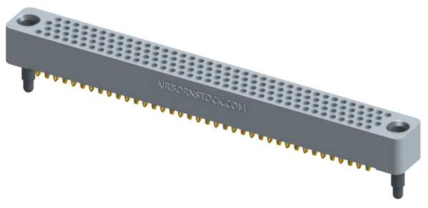 RC422-152-101-30FT - Full profile board-to-board stackable connector (bottom-of-stack), 4 rows and 38 columns (152 total contacts), and guide hardware with female thread.
