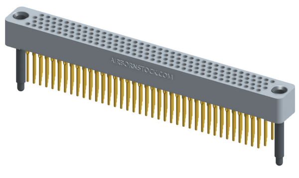 RC422-152-221-41FT - Full profile board-to-board stackable connector, 4 rows and 38 columns (152 total contacts), and guide hardware with female thread.
