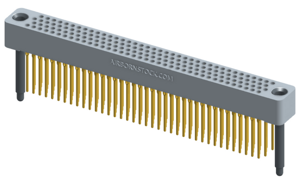 RC422-152-231-42FT - Full profile board-to-board stackable connector, 4 rows and 38 columns (152 total contacts), and guide hardware with female thread.