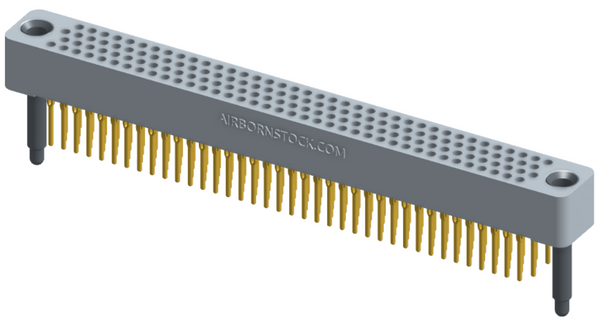RC422-152-311-40FT - Full profile board-to-board stackable connector, 4 rows and 38 columns (152 total contacts), and guide hardware with female thread.