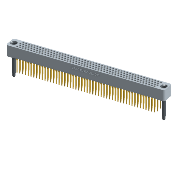 RC422-200-221-41FT - Full profile board-to-board stackable connector, 4 rows and 50 columns (200 total contacts), and guide hardware with female thread.
