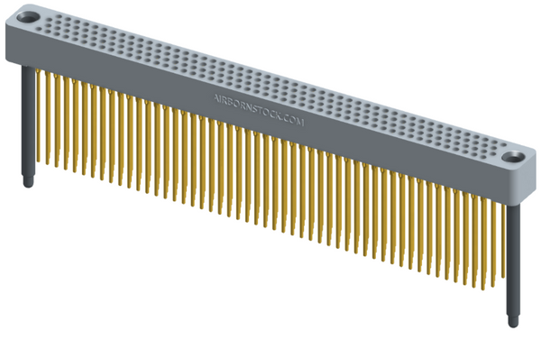 RC422-200-261-4500 - Full profile board-to-board stackable connector, 4 rows and 50 columns (200 total contacts), and guide hardware.