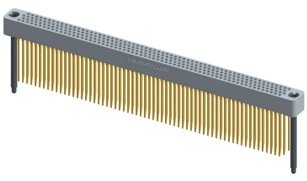 RC422-252-261-45FT - Full profile board-to-board stackable connector, 4 rows and 63 columns (252 total contacts), and guide hardware with female thread.
