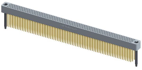 RC422-300-271-4600 - Full profile board-to-board stackable connector, 4 rows and 75 columns (300 total contacts), and guide hardware.