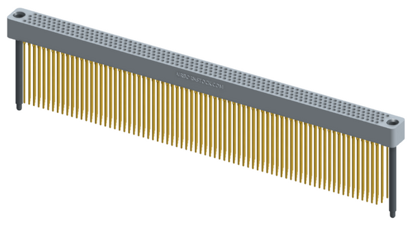RC422-300-281-4700 - Full profile board-to-board stackable connector, 4 rows and 75 columns (300 total contacts), and guide hardware.