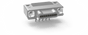 NK-1E4-015-338-JC00 - Nano-miniature D-shaped right angle plated through hole (PTH) board mount and flex circuit connector, 1 row of 15 contacts, and no hardware. (Plug)